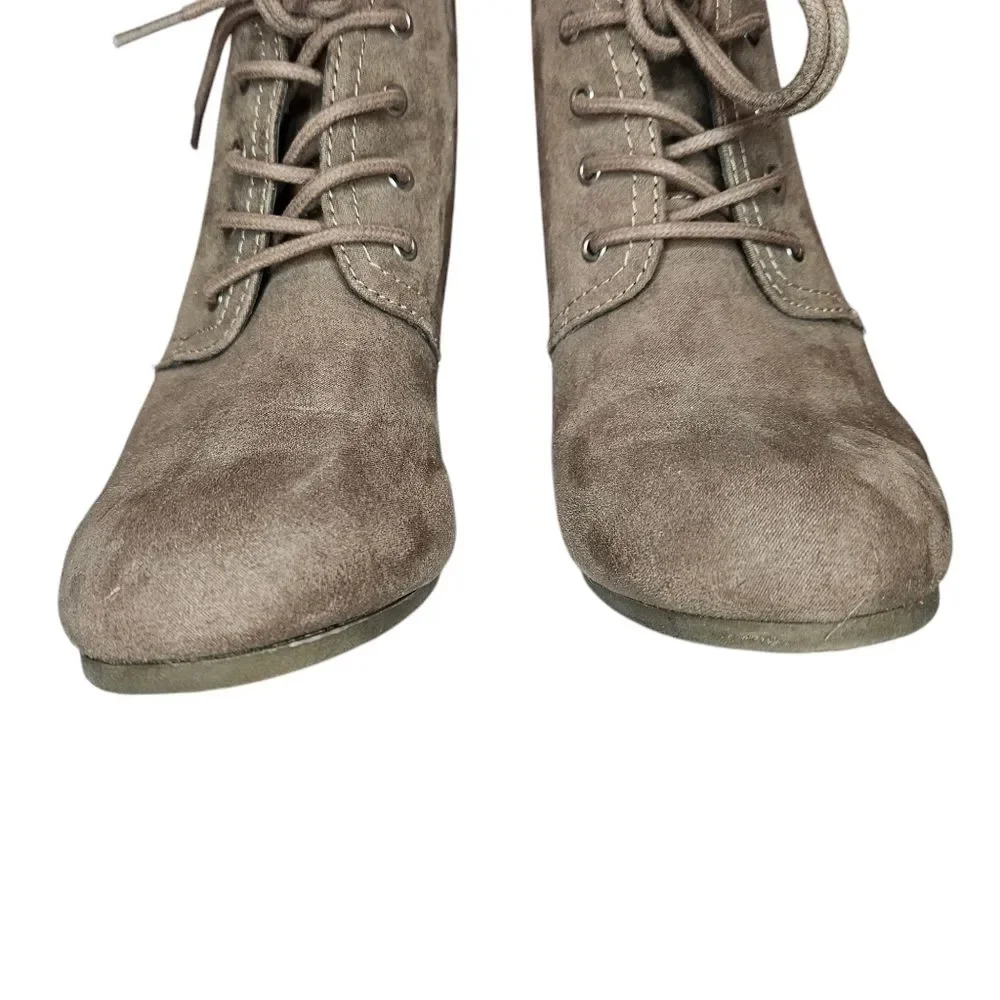 Arizona Jean Company Lilly Wedge Bootie Taupe